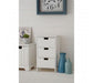 New England White 3 Drawer Chest - Modern Home Interiors