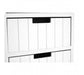New England White 5 Drawer Tall Chest - Modern Home Interiors