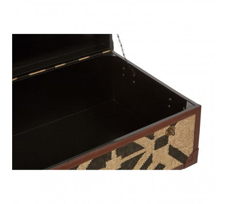 Aztec Brown Coffee Table Storage Trunk - Modern Home Interiors