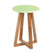 Viborg Green Bamboo Round Stool - Modern Home Interiors