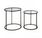 Trinity Glass Set of 2 Side Tables - Modern Home Interiors
