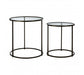Trinity Glass Set of 2 Side Tables - Modern Home Interiors