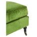 Plush Velvet Footstool - Green - Modern Home Interiors