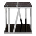Ackley Side Table with Black Marble Top - Modern Home Interiors