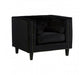Felisa Black Velvet Chair - Modern Home Interiors