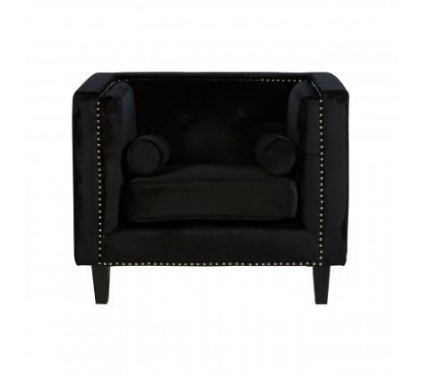 Felisa Black Velvet Chair - Modern Home Interiors
