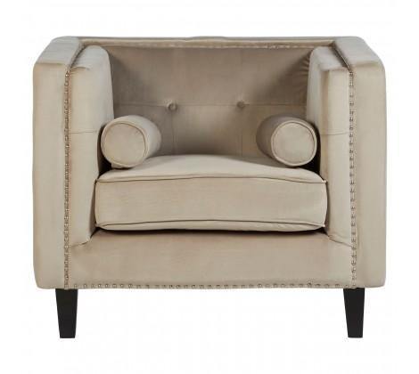 Felisa Mink Velvet Chair - Modern Home Interiors