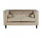 Felisa 2 Seat Mink Velvet Sofa - Modern Home Interiors