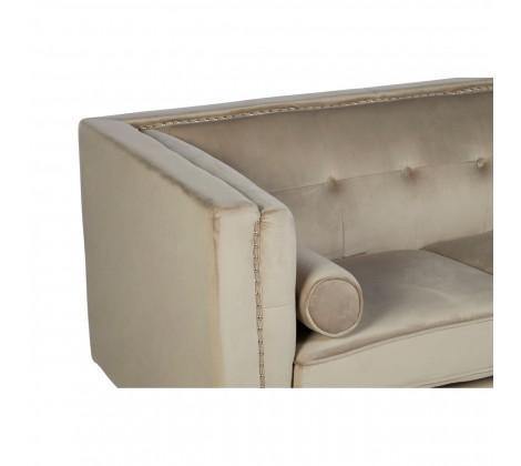 Felisa 2 Seat Mink Velvet Sofa - Modern Home Interiors
