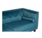 Felisa 3 Seat Blue Velvet Sofa - Modern Home Interiors