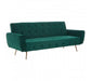 Hayton Green Velvet Sofa Bed - Modern Home Interiors