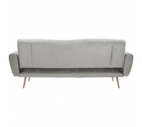 Hayton Grey Velvet Sofa Bed - Modern Home Interiors
