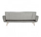 Hayton Grey Velvet Sofa Bed - Modern Home Interiors
