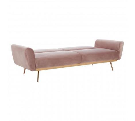 Hatton Pink Velvet Sofa Bed - Modern Home Interiors