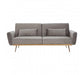 Hatton Grey Velvet Sofa Bed - Modern Home Interiors