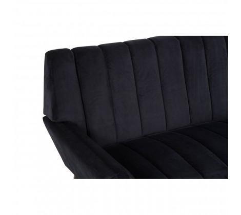 Savina 2 Seat Black Sofa - Modern Home Interiors