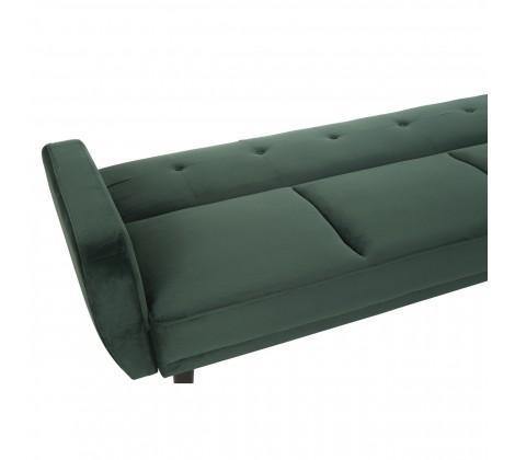 Serene 3 Seater Green Velvet Sofa Bed - Modern Home Interiors