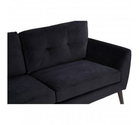Solstice 3 Seat Black Sofa - Modern Home Interiors