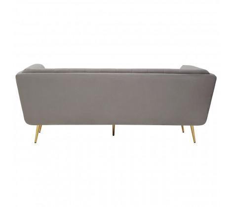 Harita 3 Seat Grey Velvet Sofa - Modern Home Interiors