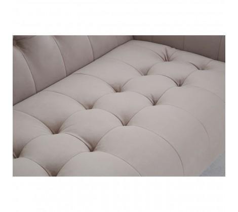 Harita 3 Seat Mink Velvet Sofa - Modern Home Interiors