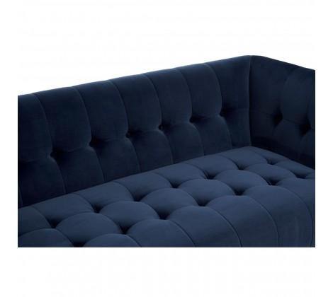 Harita 3 Seat Blue Velvet Sofa - Modern Home Interiors