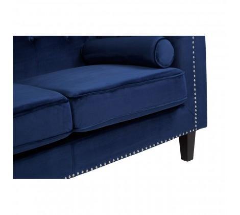 Felisa 2 Seat Midnight Velvet Sofa - Modern Home Interiors