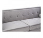 Felisa 3 Seat Grey Velvet Sofa - Modern Home Interiors