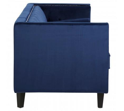 Felisa 3 Seat Midnight Velvet Sofa - Modern Home Interiors