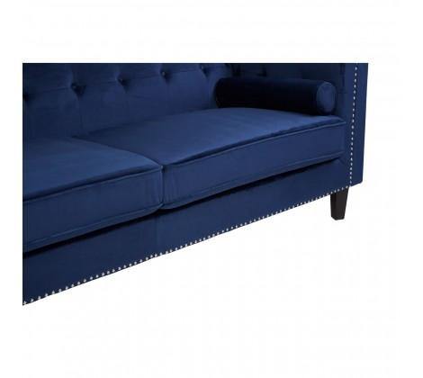 Felisa 3 Seat Midnight Velvet Sofa - Modern Home Interiors