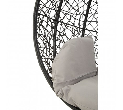 Garden / Conservatory Egg Hanging Chair by Premier - Black - Modern Home Interiors
