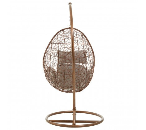 Garden / Conservatory Egg Hanging Chair by Premier - Brown - Modern Home Interiors