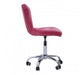 Rolling Home Office Chair - Pink Velvet - Modern Home Interiors