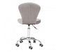Rolling Home Office Chair - Grey Velvet - Modern Home Interiors