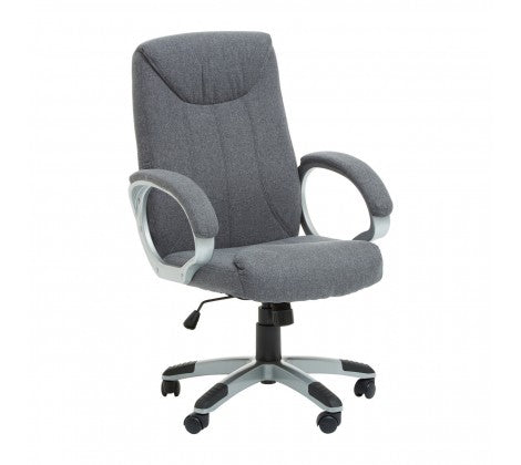 Grey Home Office/ Desk Chair With Grey Arms - Modern Home Interiors