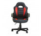 Black And Red Pu Home Office/ Desk Chair - Modern Home Interiors