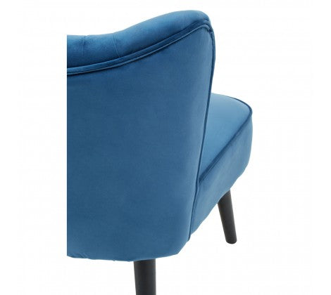 Regents Park Blue Velvet Chair - Modern Home Interiors