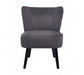 Regents Park Grey Velvet Chair - Modern Home Interiors