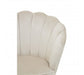 Ovala Mink Velvet Scalloped Shell Chair - Modern Home Interiors