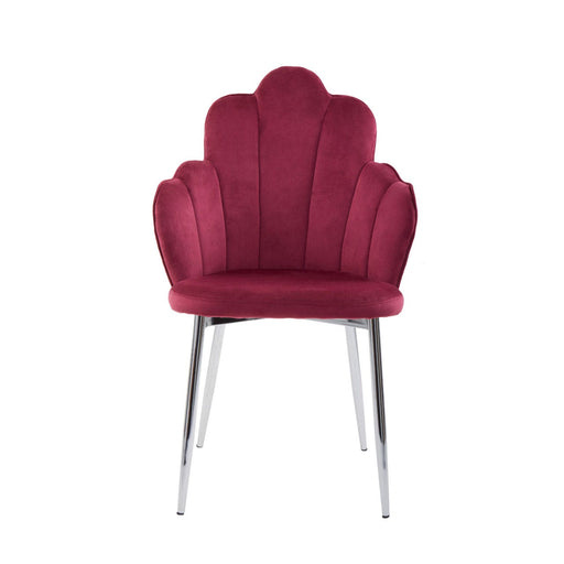 Tian Pink Velvet Dining Chair - Modern Home Interiors