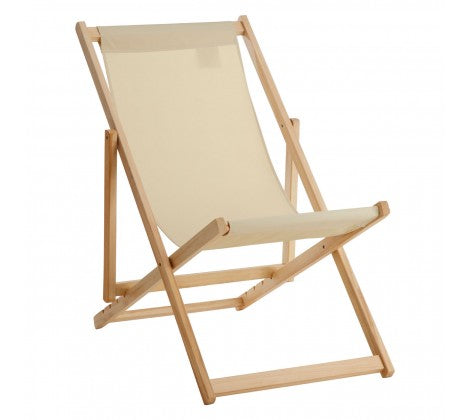 Beauport Cream Deck Chair - Modern Home Interiors