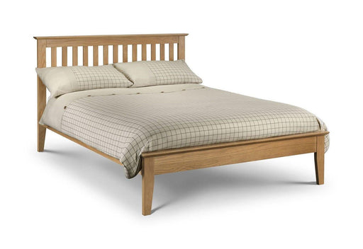 Julian Bowen Salerno 5' 150cm King Size Solid Oak Bed Frame - Modern Home Interiors