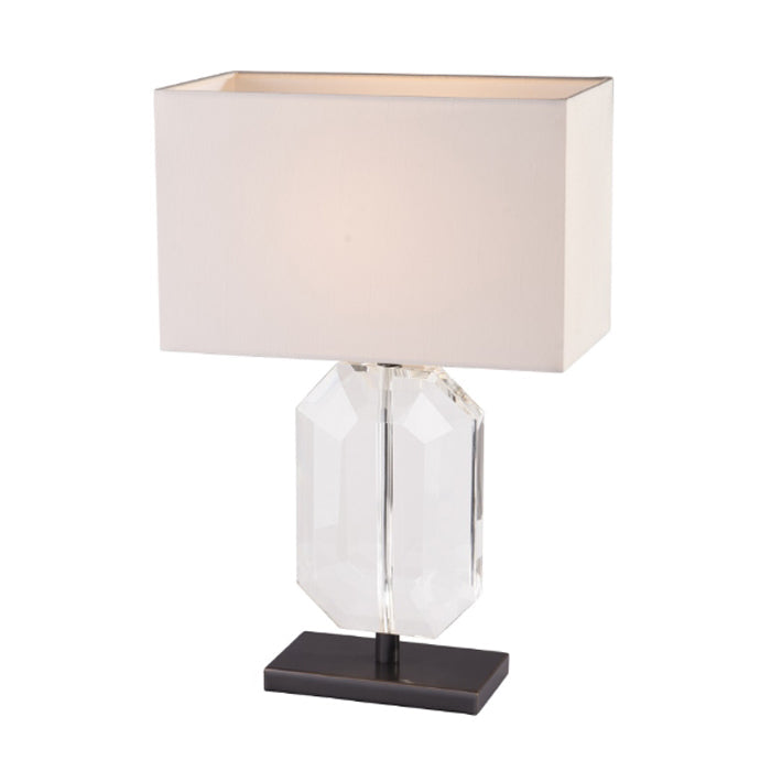 Altair Bronze and Clear Crystal Table Lamp