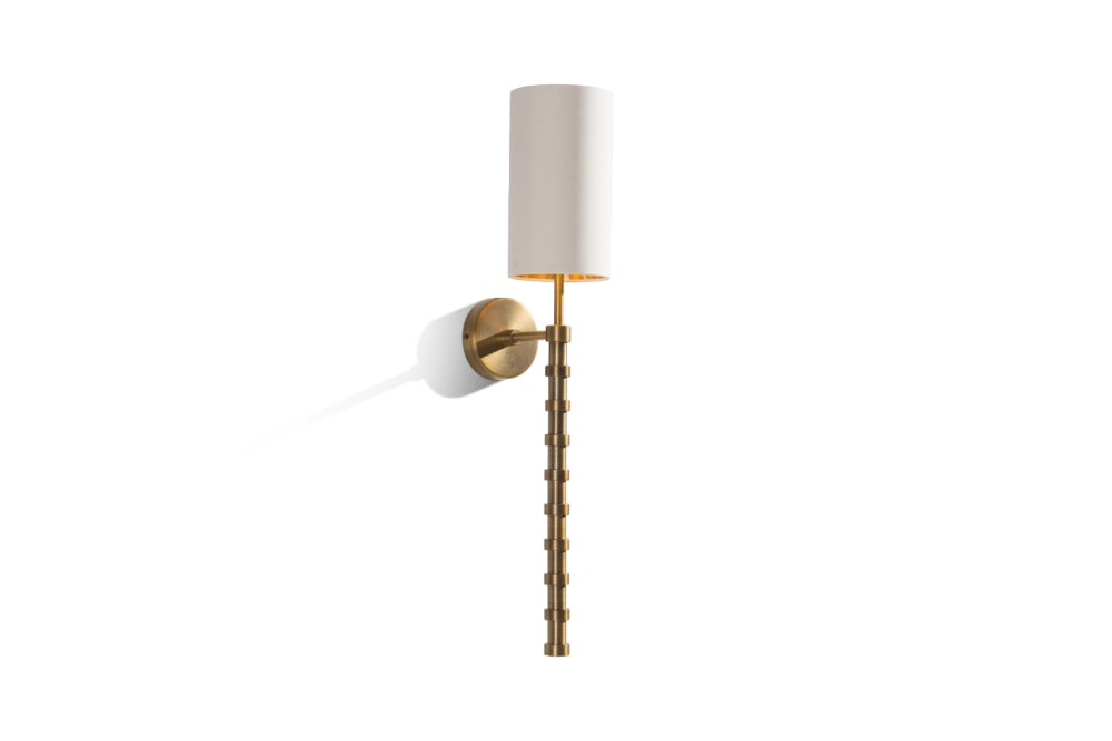 Brenta Wall Lamp with Antique Brass Finish