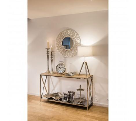 Chiswick Polished Stainless Steel Console Table - Modern Home Interiors