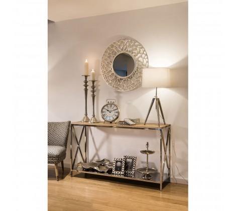Chiswick Polished Stainless Steel Console Table - Modern Home Interiors