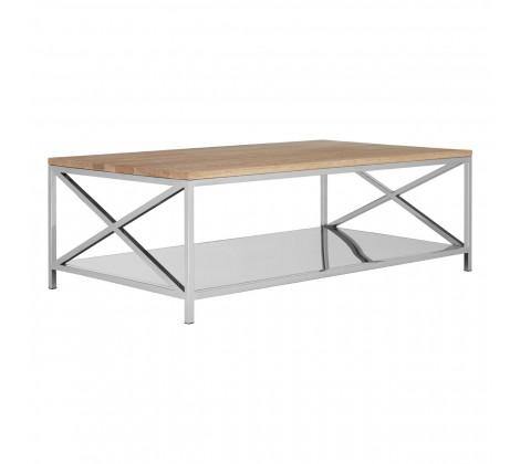 Chiswick Polished Stainless Steel Coffee Table - Modern Home Interiors