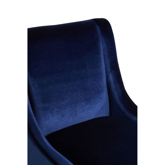 Downton Blue Velvet Chair - Modern Home Interiors