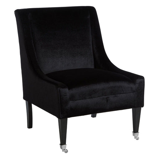 Downton Black Velvet Chair - Modern Home Interiors