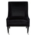 Downton Black Velvet Chair - Modern Home Interiors