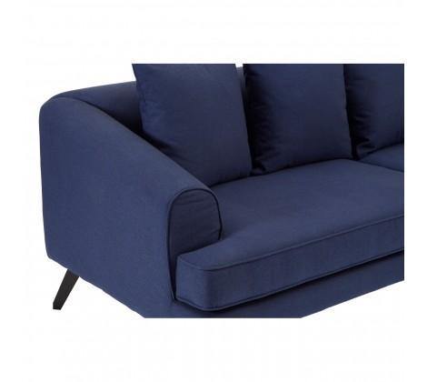 Mylo 3 Seater Navy Fabric Sofa - Modern Home Interiors